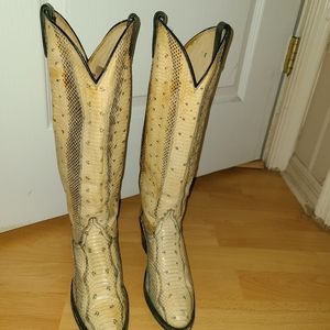 Dan Post Vintage Full Snakeskin Boots